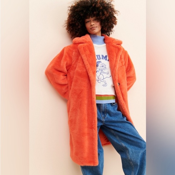 Coat in neon coral - Picture 3 of 5